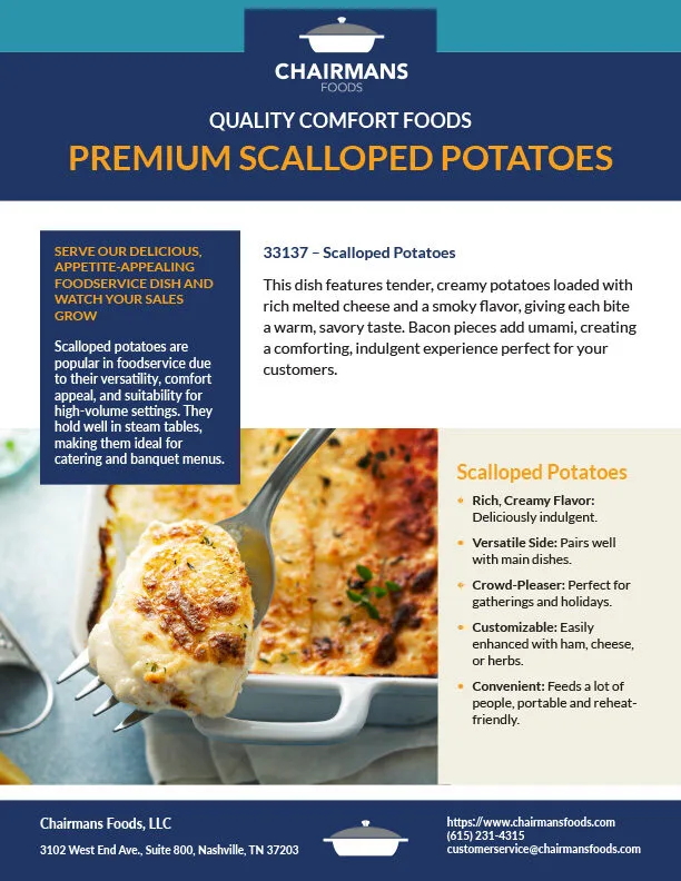 The Food Connector 2025 DEV Cmn Ss Scalloped Potatoes