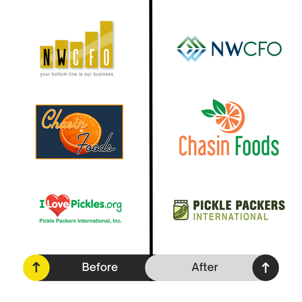 Showcaseing modern branding transformations.