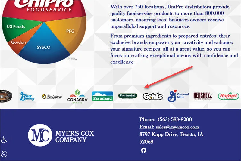 ChipPro Foodservice overview showcasing distributor network, premium ingredients, and client support.